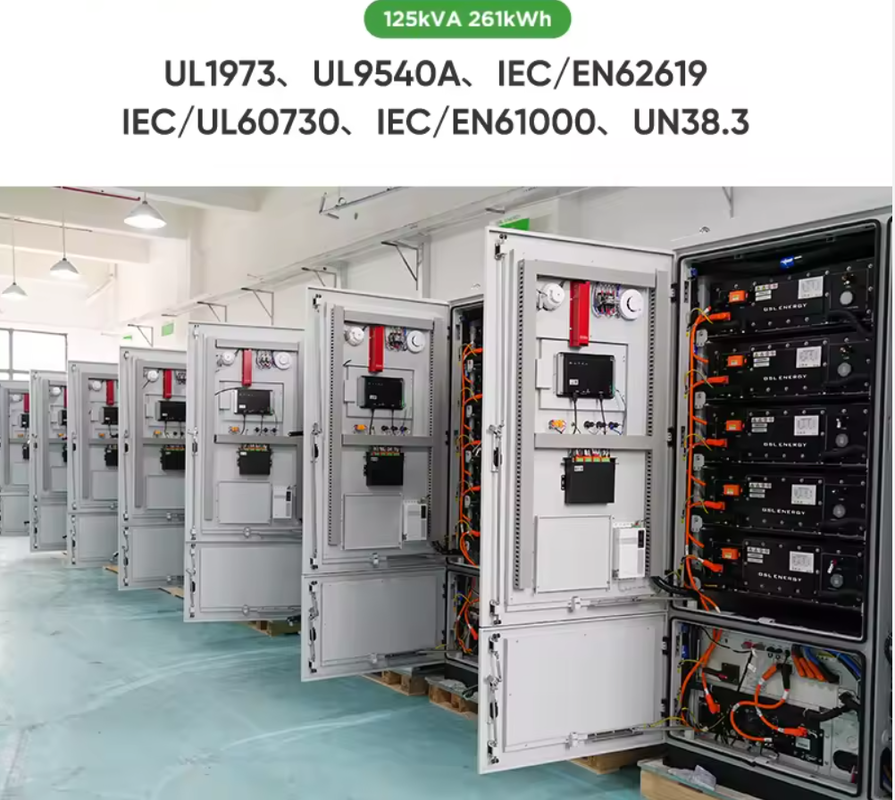 400V Containerized Lithium Ion Battery Storage Humidity Resistant Industrial Solar Battery Storage